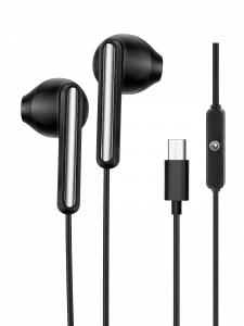 Наушники проводные гарнитура Type-C с микрофоном Орбита OT-ERG60 Черные